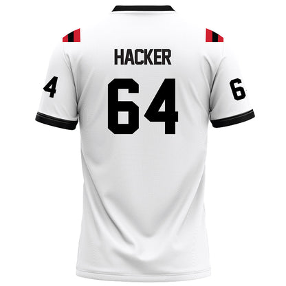 Arkansas State - NCAA Football : Noah Hacker - White Football Jersey-1