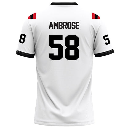 Arkansas State - NCAA Football : Cameron Ambrose - White Football Jersey