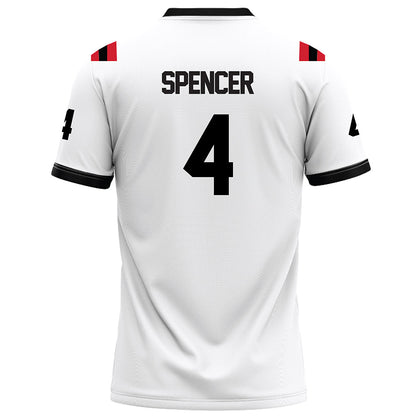 Arkansas State - NCAA Football : Devin Spencer - White Football Jersey-1