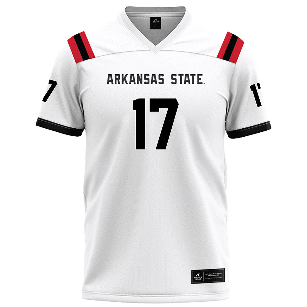 Arkansas State - NCAA Football : Jabari Bush - White Football Jersey