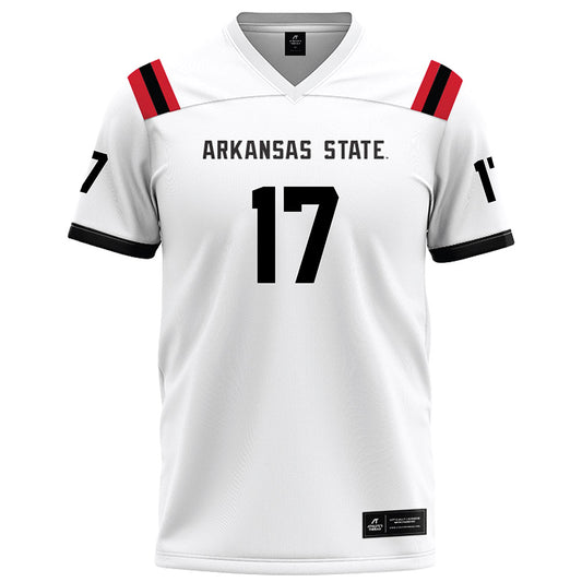 Arkansas State - NCAA Football : Jabari Bush - White Football Jersey