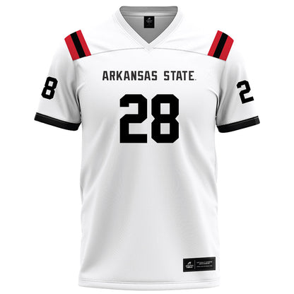 Arkansas State - NCAA Football : Daniel Demery - White Football Jersey-0