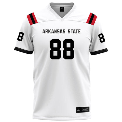 Arkansas State - NCAA Football : Andrew Staten - White Football Jersey-0