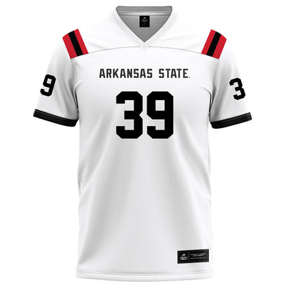 Arkansas State - NCAA Football : Ethan Bowman - White Football Jersey-0