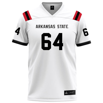 Arkansas State - NCAA Football : Noah Hacker - White Football Jersey-0