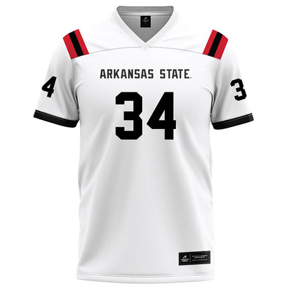 Arkansas State - NCAA Football : Clune Van Andel - White Football Jersey