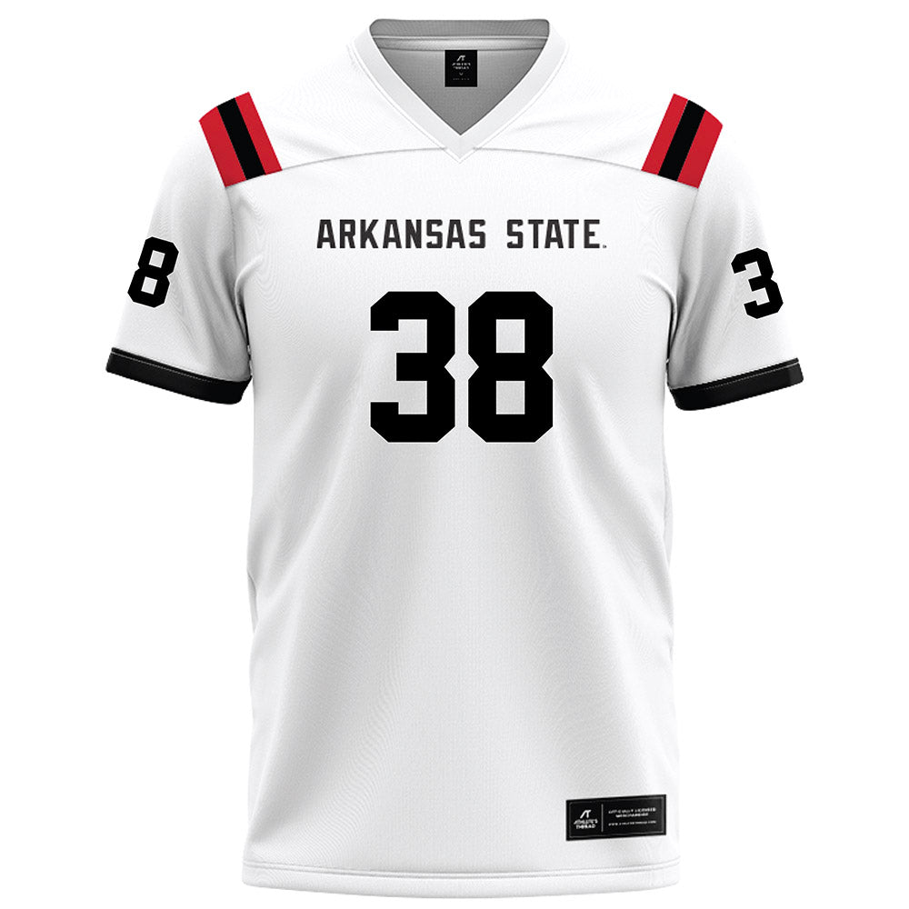 Arkansas State - NCAA Football : Noah Hamlin - White Football Jersey-0
