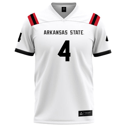Arkansas State - NCAA Football : Devin Spencer - White Football Jersey-0