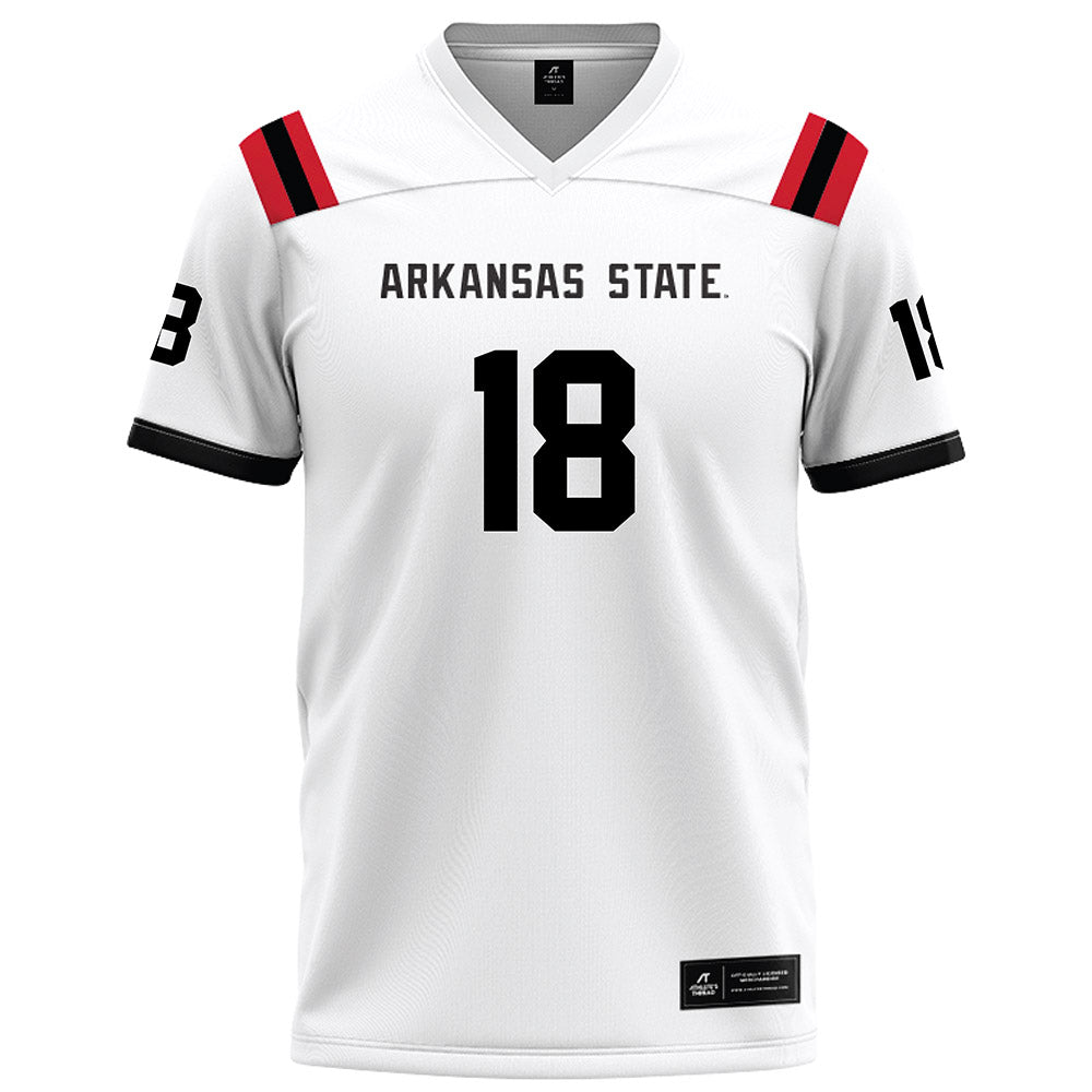 Arkansas State - NCAA Football : Malekhi Weedon - White Football Jersey-0