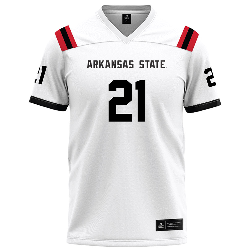 Arkansas State - NCAA Football : Deshaun Fedd - White Football Jersey-0