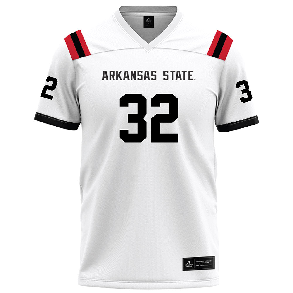 Arkansas State - NCAA Football : Paul Risper - White Football Jersey-0