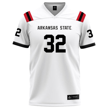 Arkansas State - NCAA Football : Paul Risper - White Football Jersey-0
