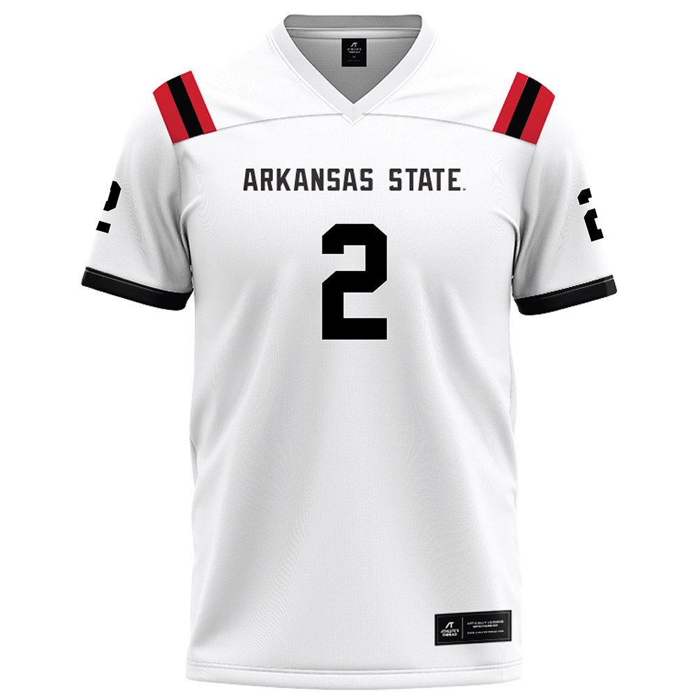 Arkansas State - NCAA Football : Chauncy Cobb - White Football Jersey-0