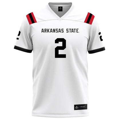 Arkansas State - NCAA Football : Chauncy Cobb - White Football Jersey-0