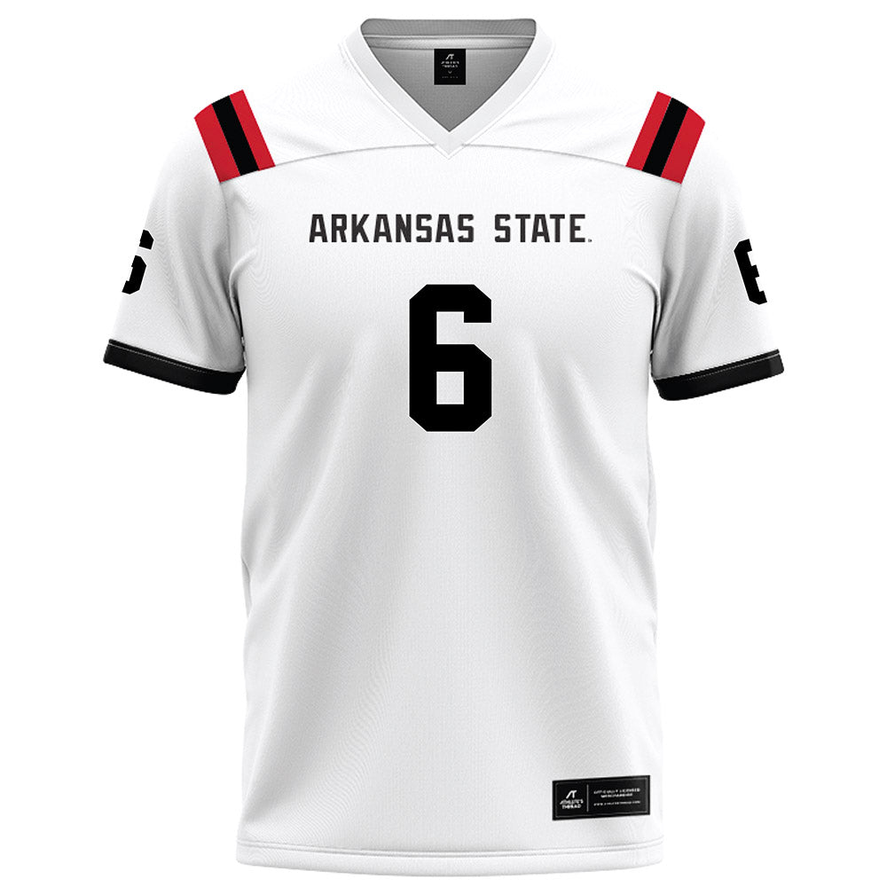 Arkansas State - NCAA Football : Ethan Crawford - White Football Jersey-0
