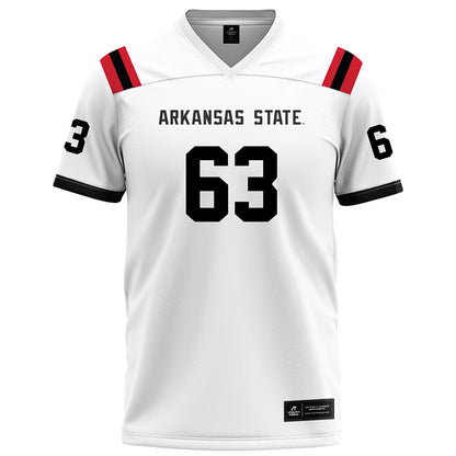 Arkansas State - NCAA Football : Aiden Kehm - White Football Jersey-0