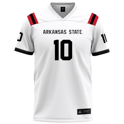 Arkansas State - NCAA Football : Tony Carter - White Football Jersey-0
