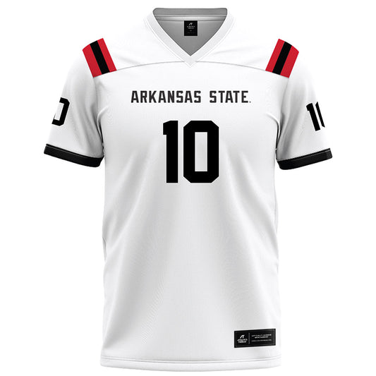 Arkansas State - NCAA Football : Tony Carter - White Football Jersey-0