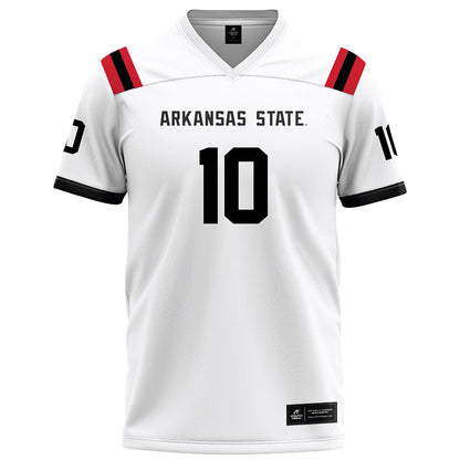 Arkansas State - NCAA Football : Tony Carter - White Football Jersey-0