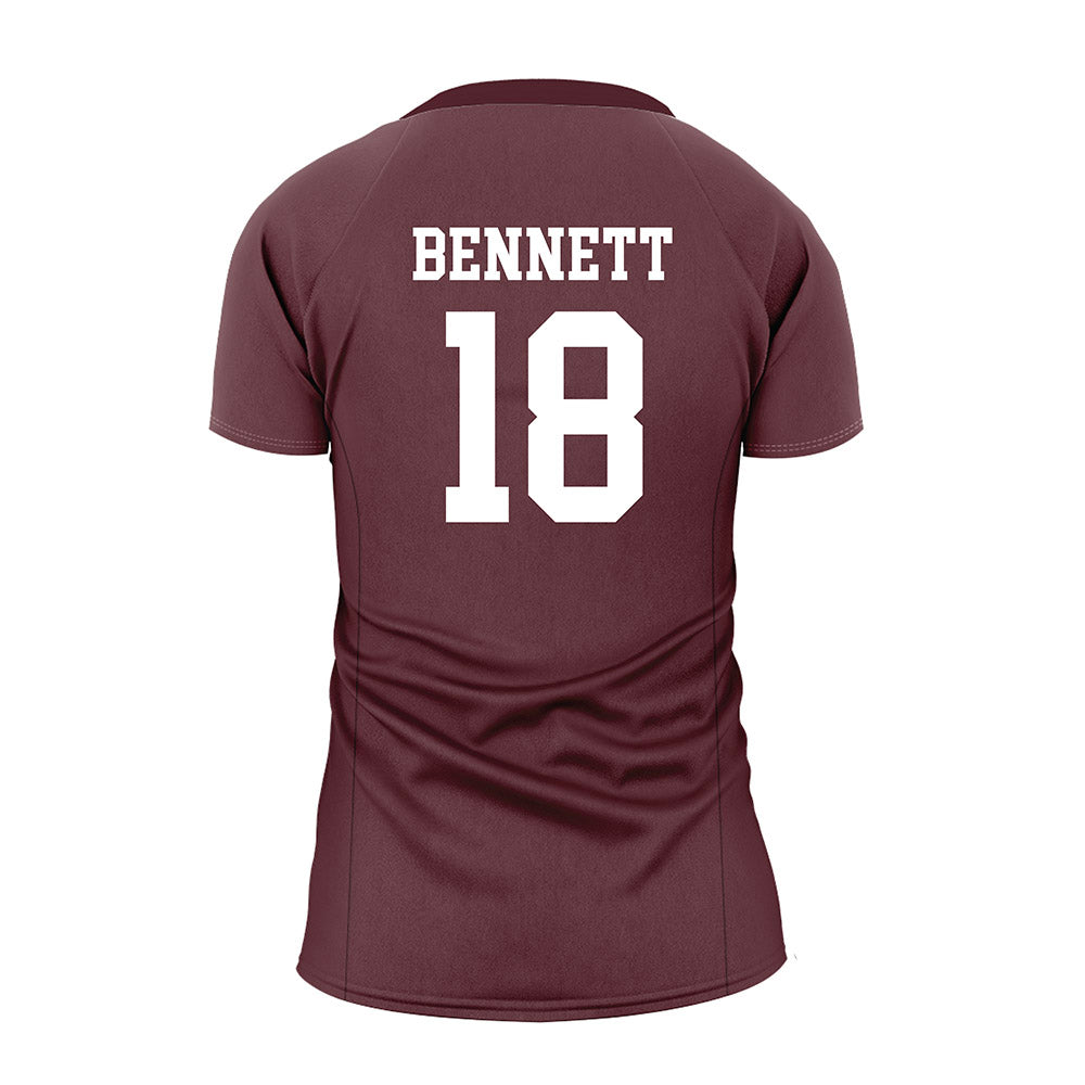Texas State - NCAA Women's Volleyball : India Bennett - Maroon Volleyball Jersey-1