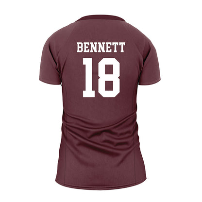 Texas State - NCAA Women's Volleyball : India Bennett - Maroon Volleyball Jersey-1