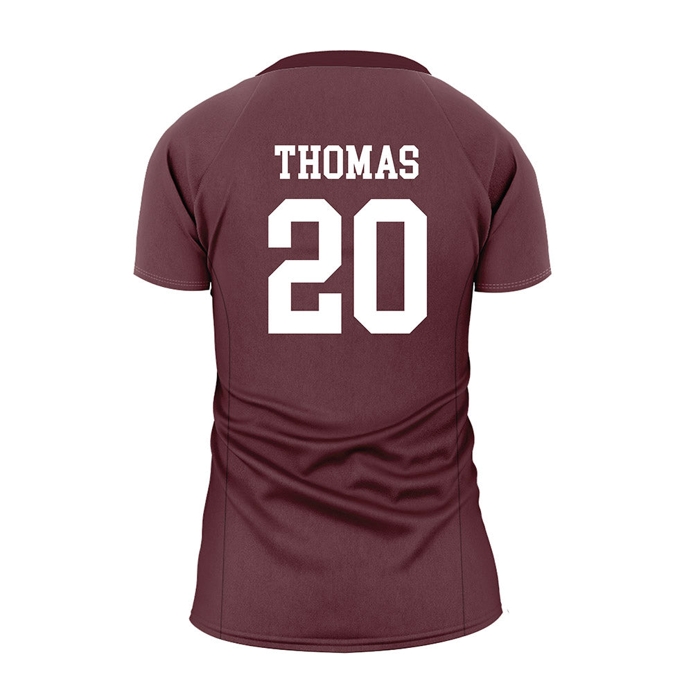 Texas State - NCAA Women's Volleyball : Savannah Thomas - Maroon Volleyball Jersey-1