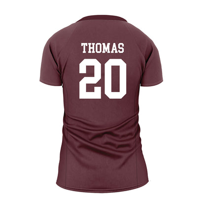 Texas State - NCAA Women's Volleyball : Savannah Thomas - Maroon Volleyball Jersey-1