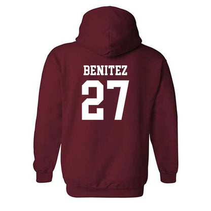 UMass - NCAA Women's Soccer : Carolina Benitez - Classic Shersey Hooded Sweatshirt-1