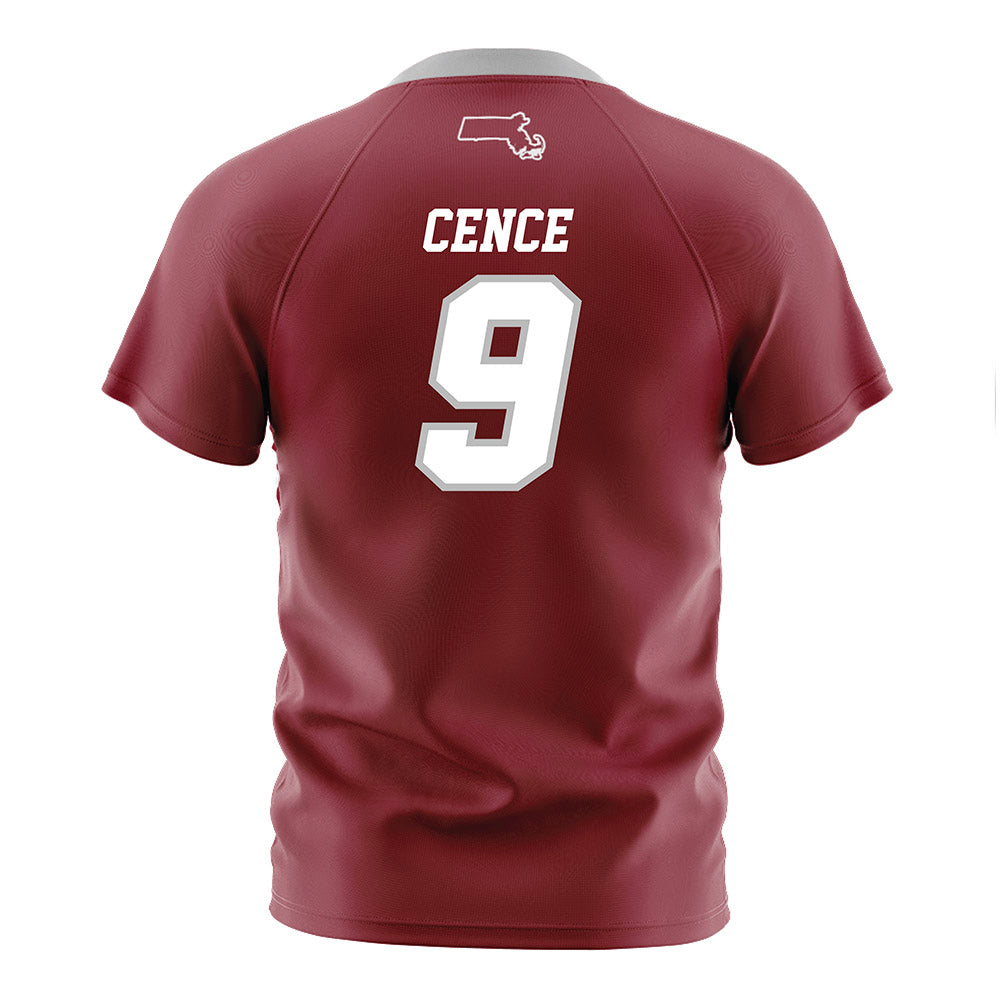 UMass - NCAA Men's Soccer : Matt Cence - Maroon Soccer Jersey-1
