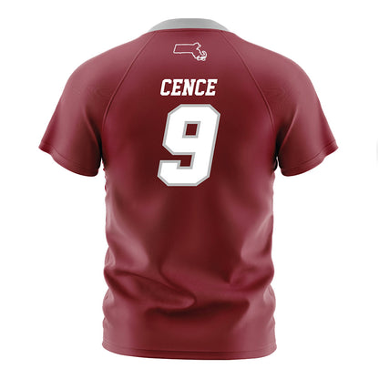 UMass - NCAA Men's Soccer : Matt Cence - Maroon Soccer Jersey-1