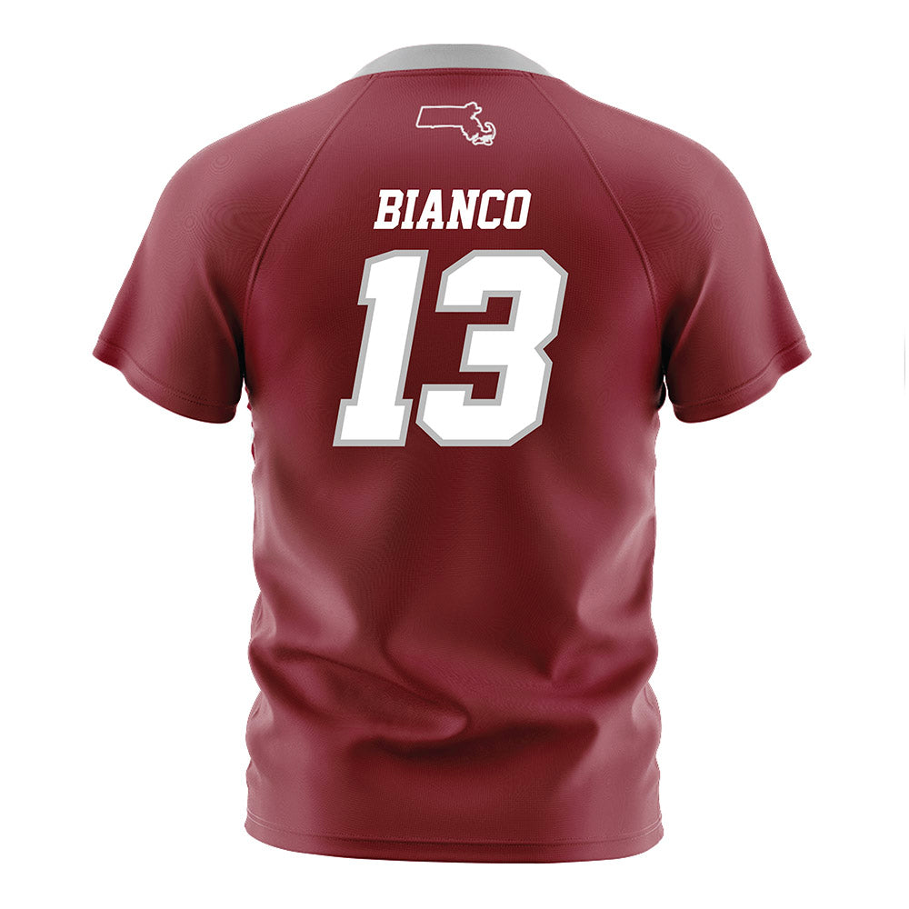 UMass - NCAA Men's Soccer : Joseph Bianco - Maroon Soccer Jersey-1