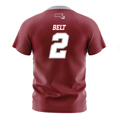 UMass - NCAA Men's Soccer : Quinn Belt - Maroon Soccer Jersey-1
