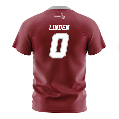 UMass - NCAA Men's Soccer : Dean Linden - Maroon Soccer Jersey-1