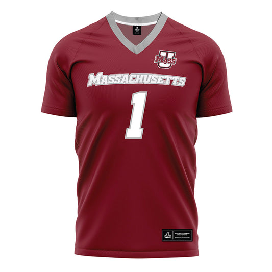 UMass - NCAA Men's Soccer : Crew Hartlage - Maroon Soccer Jersey-0