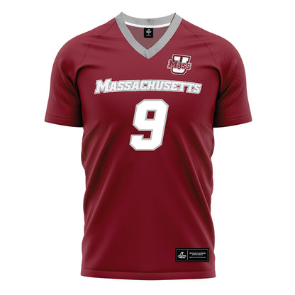 UMass - NCAA Men's Soccer : Matt Cence - Maroon Soccer Jersey-0