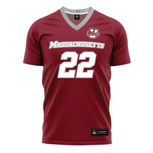 UMass - NCAA Men's Soccer : Theo Allenby - Maroon Soccer Jersey-0