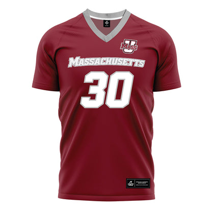 UMass - NCAA Men's Soccer : Crew Hartlage - Maroon Soccer Jersey-0