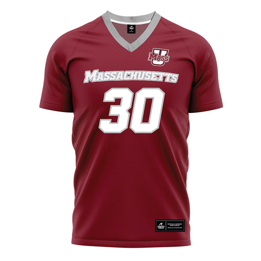 UMass - NCAA Men's Soccer : Crew Hartlage - Maroon Soccer Jersey-0