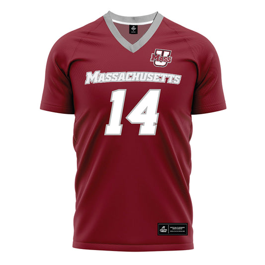 UMass - NCAA Men's Soccer : John-Paul Mbuthia - Maroon Soccer Jersey-0