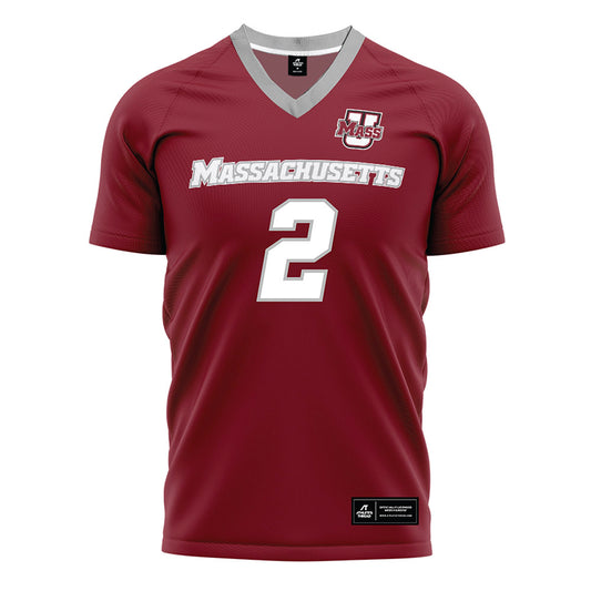 UMass - NCAA Men's Soccer : Quinn Belt - Maroon Soccer Jersey-0