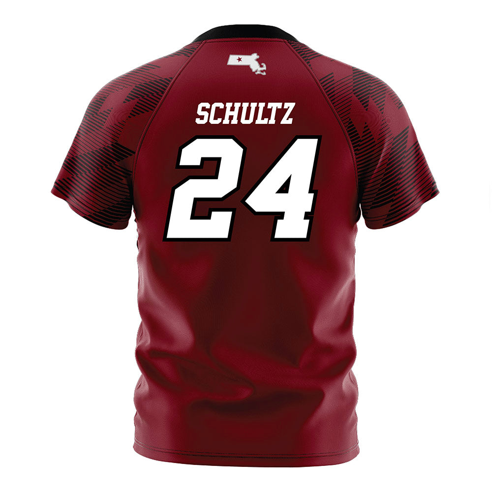 UMass - NCAA Women's Soccer : Amanda Schultz - Maroon Soccer Jersey-1
