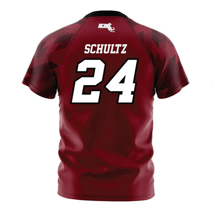 UMass - NCAA Women's Soccer : Amanda Schultz - Maroon Soccer Jersey-1