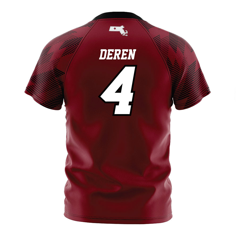 UMass - NCAA Women's Soccer : Amelia Deren - Maroon Soccer Jersey-1