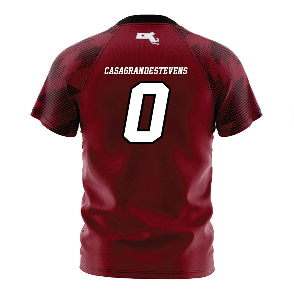 UMass - NCAA Women's Soccer : Ella Casagrande-Stevens - Maroon Soccer Jersey-1