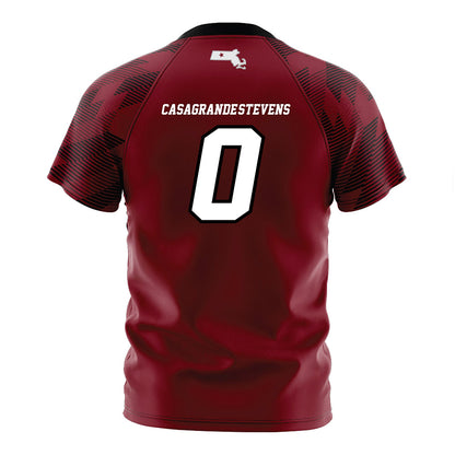 UMass - NCAA Women's Soccer : Ella Casagrande-Stevens - Maroon Soccer Jersey-1