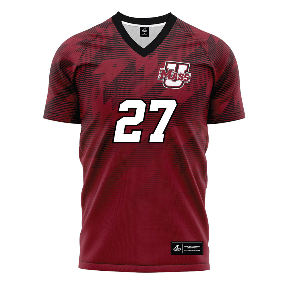 UMass - NCAA Women's Soccer : Carolina Benitez - Maroon Soccer Jersey-0