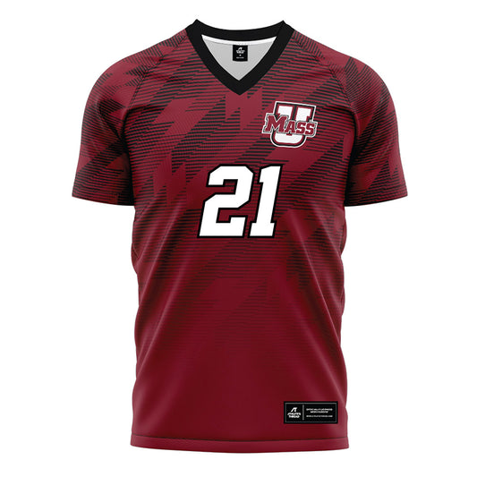 UMass - NCAA Women's Soccer : Annie McCaffrey - Maroon Soccer Jersey-0