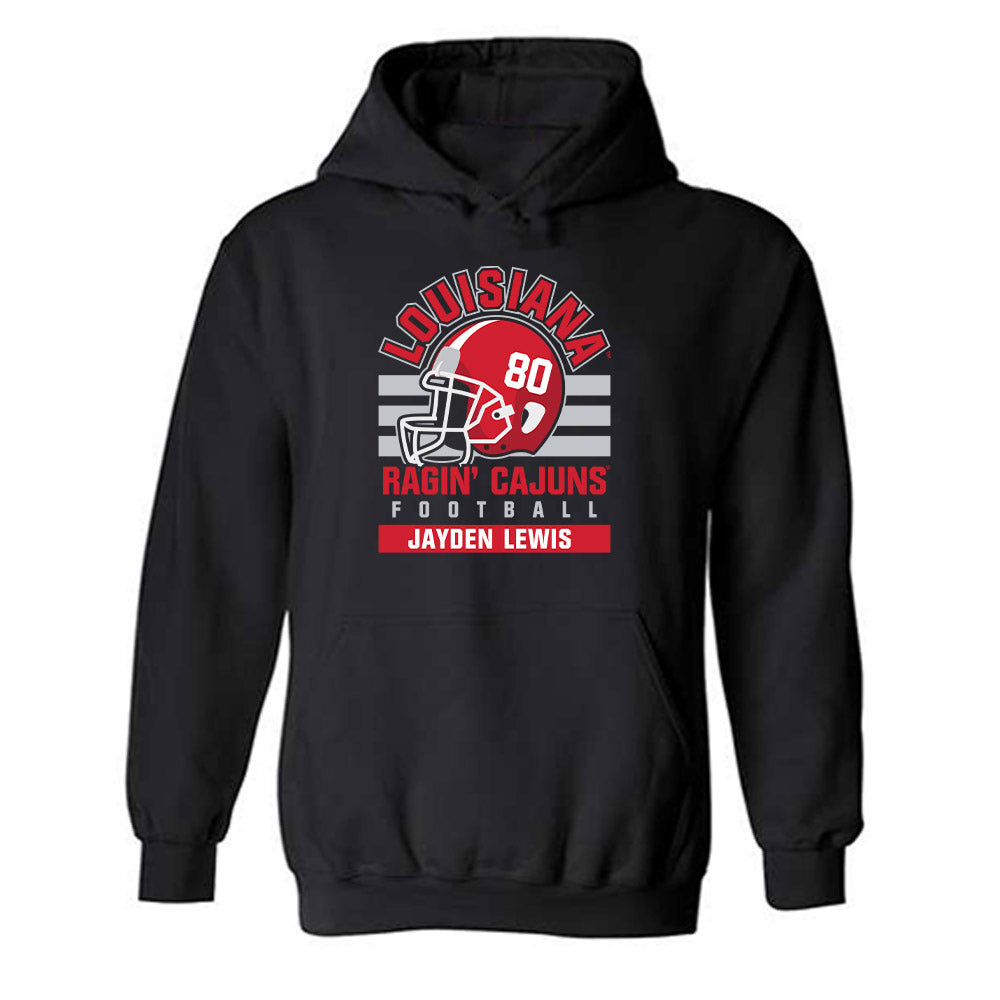 Louisiana - NCAA Football : Jayden Lewis - Classic Fashion Shersey Hooded Sweatshirt-0