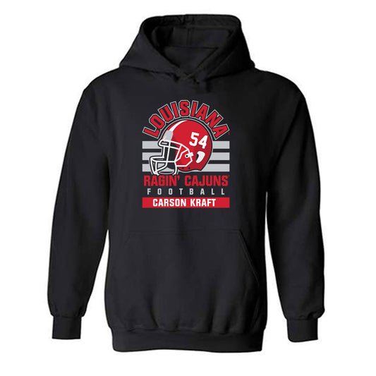 Louisiana - NCAA Football : Carson Kraft - Classic Fashion Shersey Hooded Sweatshirt-0
