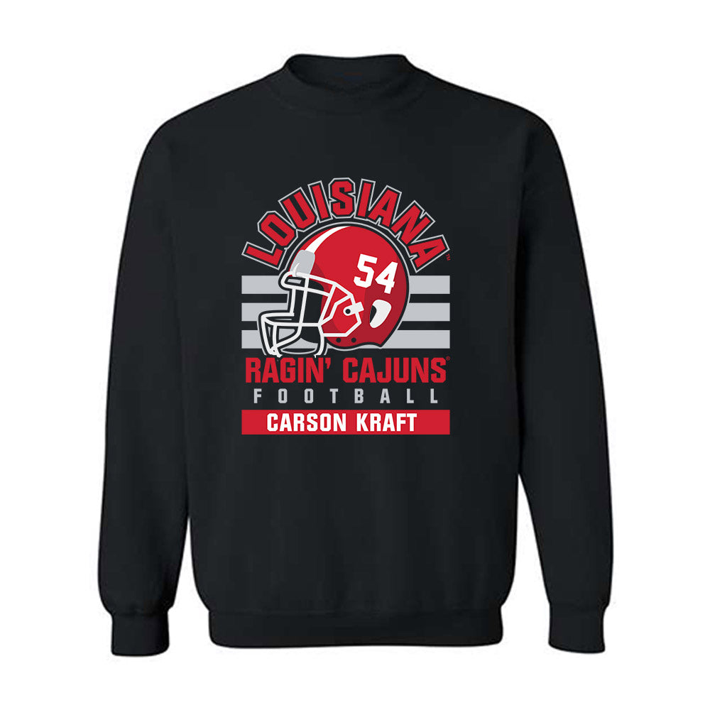 Louisiana - NCAA Football : Carson Kraft - Classic Fashion Shersey Crewneck Sweatshirt-0